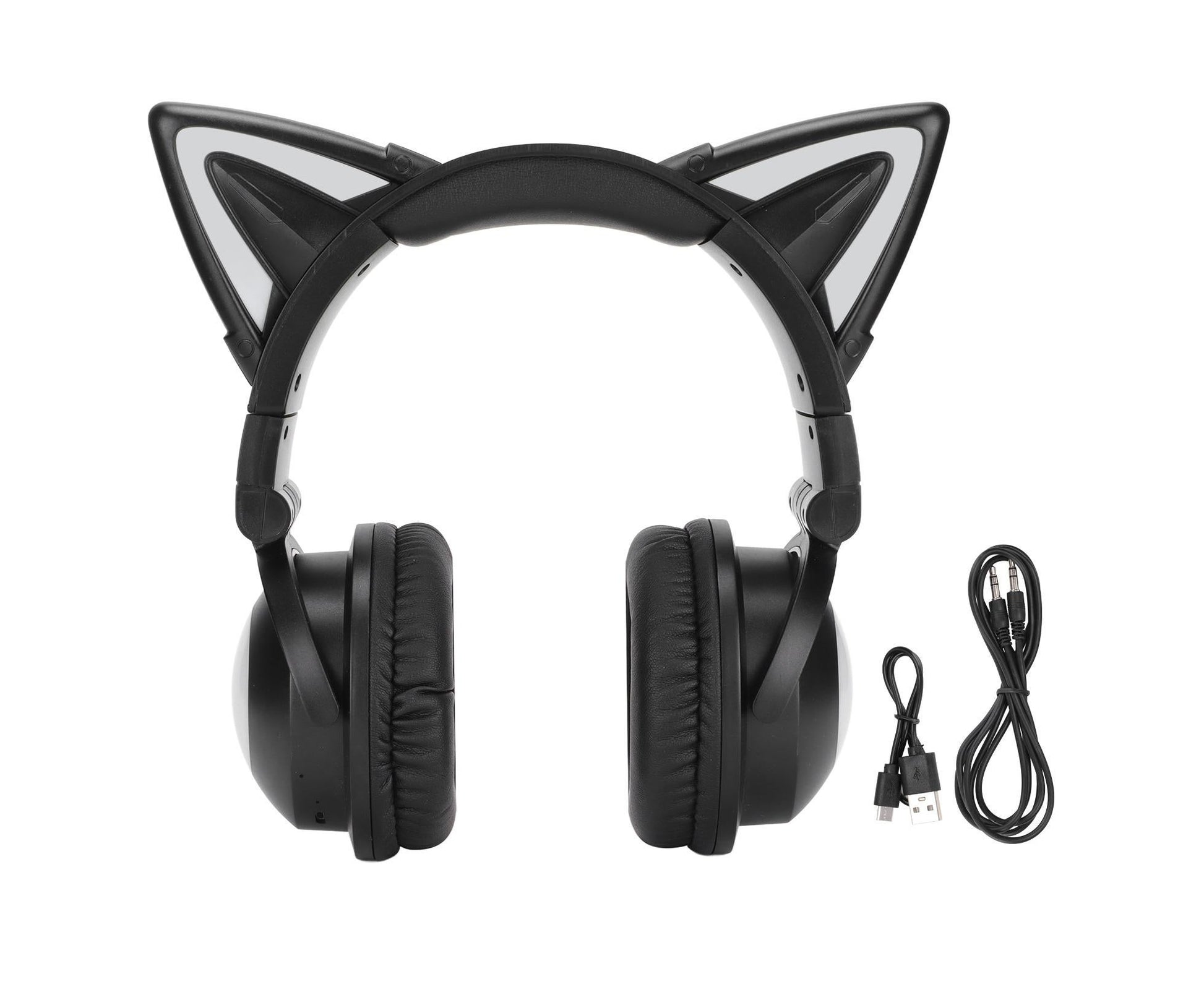 Cat Ear Bluetooth Headset Stereo Headset with Microphone LED Cute Cat Headset for Girls babies V1263-JX-2769