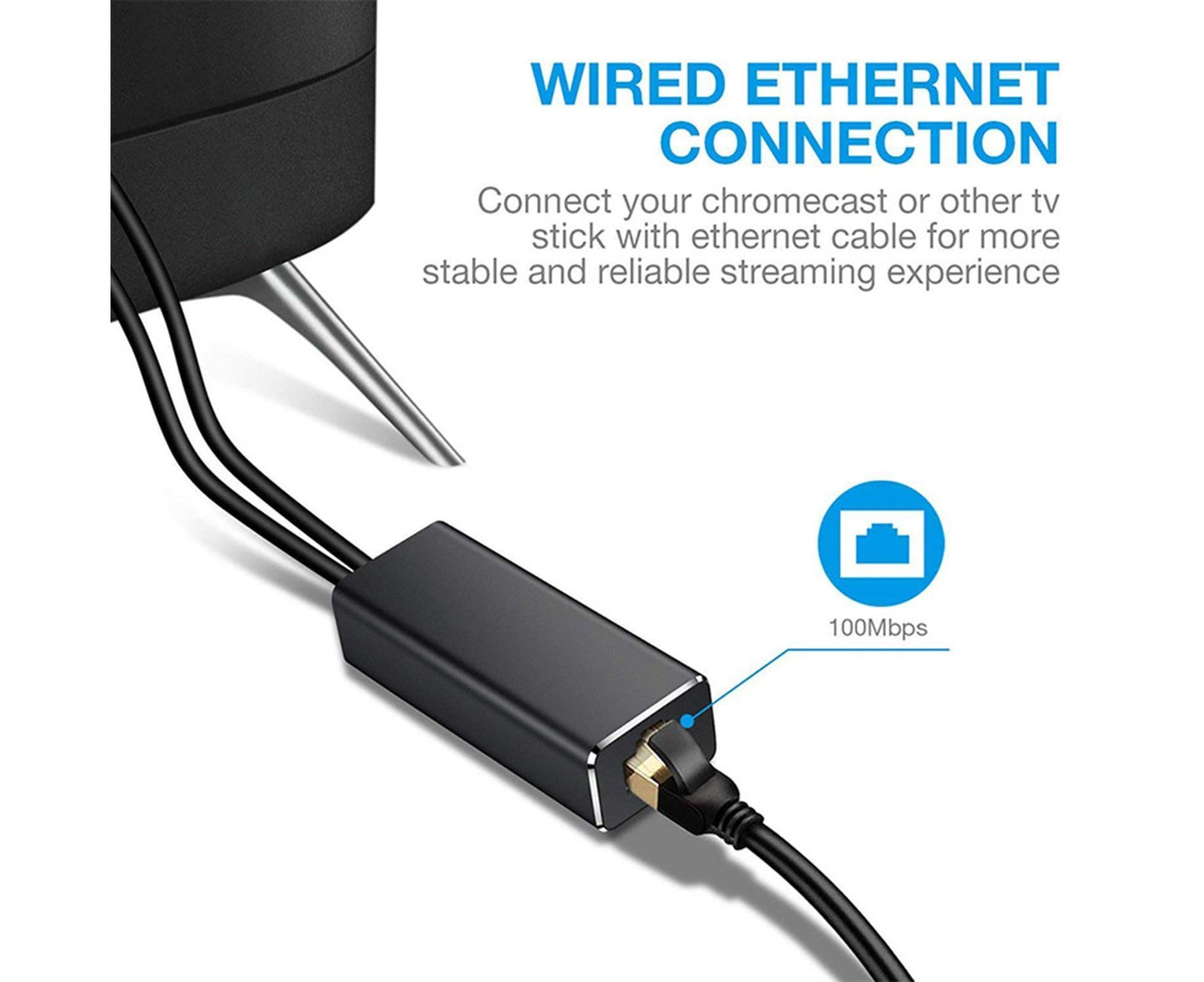 Wired Network Card High-speed Anti-interference Plug Play Micro USB2.0 10/100Mbps External WiFi Network Card V1263-JX-277