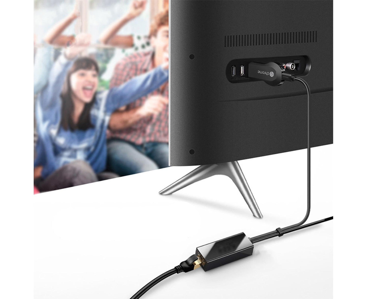 Wired Network Card High-speed Anti-interference Plug Play Micro USB2.0 10/100Mbps External WiFi Network Card V1263-JX-277