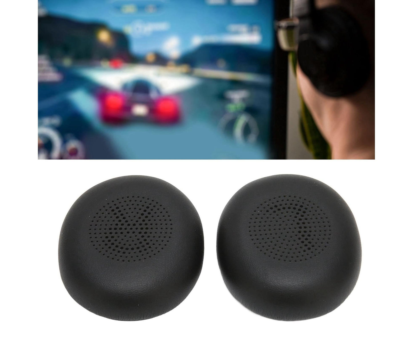 Headphone Earpads Professional Protein Leather Replacement Ear Pad Cushions for ELITE 45h Headphones V1263-JX-2776