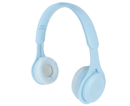 Y08 babies Headphone Macaron Stylish Stereo Sound Foldable Plug in Card Bluetooth Over Ear Headphones Blue V1263-JX-2782