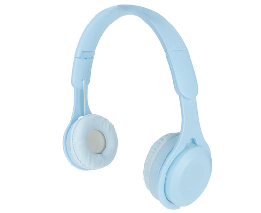 Y08 babies Headphone Macaron Stylish Stereo Sound Foldable Plug in Card Bluetooth Over Ear Headphones Blue V1263-JX-2782