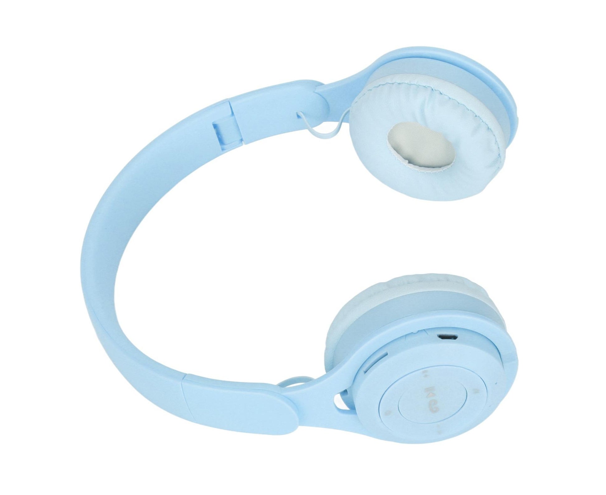 Y08 babies Headphone Macaron Stylish Stereo Sound Foldable Plug in Card Bluetooth Over Ear Headphones Blue V1263-JX-2782