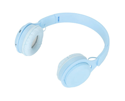 Y08 babies Headphone Macaron Stylish Stereo Sound Foldable Plug in Card Bluetooth Over Ear Headphones Blue V1263-JX-2782