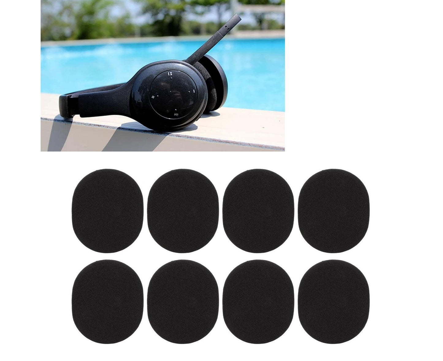 Headphone Ear Pads Noise Isolation Soft Replacement Headset Cushions for Logitech H800 V1263-JX-2784