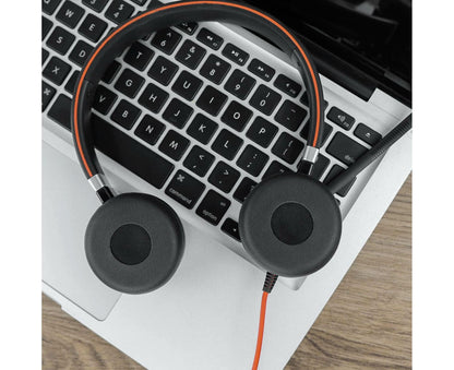 Replacement Earpads Professional Protein Leather Headphone Ear Cushions for Jabra Evolve 20 20se 30 30II 40 V1263-JX-2787