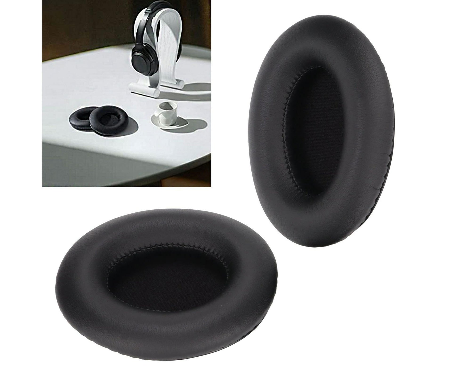 Ear Pads Set Protein Leather Soft Replacement Cushions Cover for TaoTronics TtBH060 Headphones V1263-JX-2791
