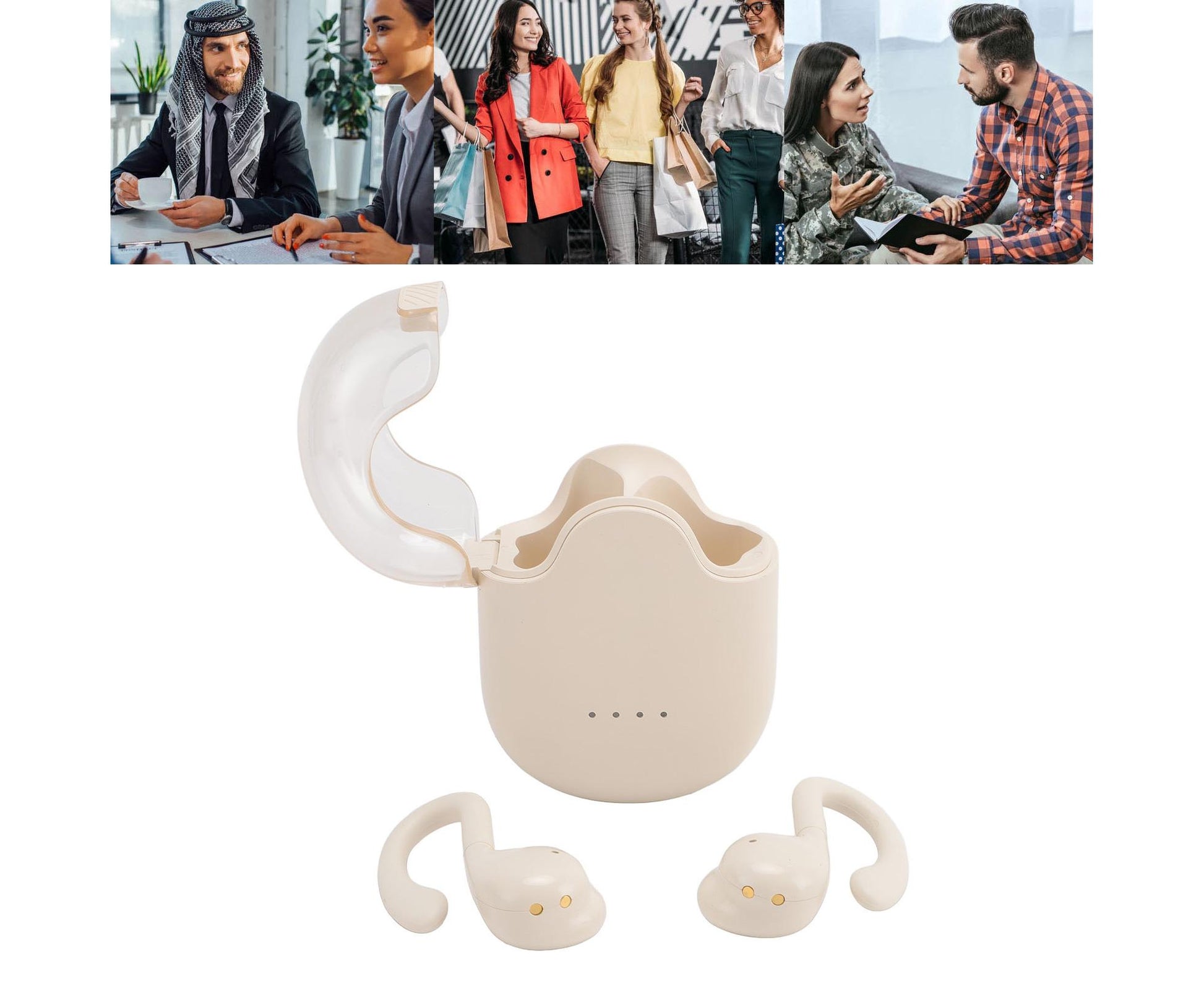 Language Translator Earbuds 144 Online Translation Languages Bluetooth 5.3 Device with APP for Android Music V1263-JX-2796