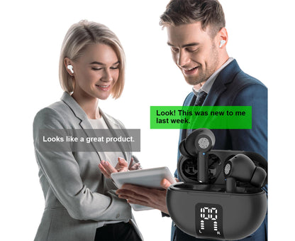 Translator Earbuds Real-Time Language Headphones with BT Connectivity Translation in Over 100 Languages V1263-JX-2799