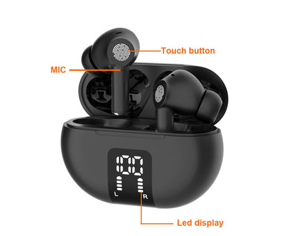 Translator Earbuds Real-Time Language Headphones with BT Connectivity Translation in Over 100 Languages V1263-JX-2799