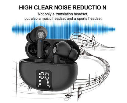 Translator Earbuds Real-Time Language Headphones with BT Connectivity Translation in Over 100 Languages V1263-JX-2799