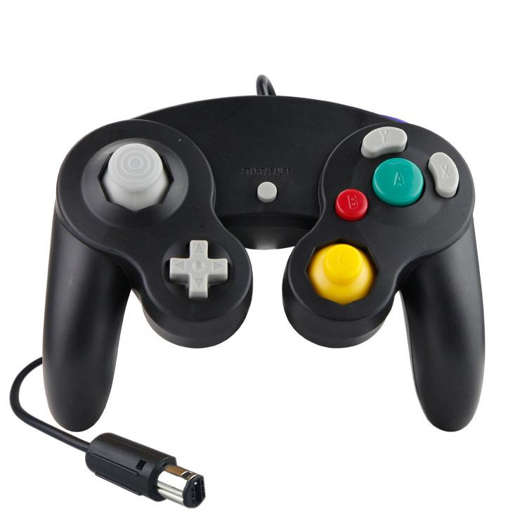 Wired Game Controller for NGC Console - Classic Design,Compatible with GameCube,Vibration Feature - Black V1263-JX-2806