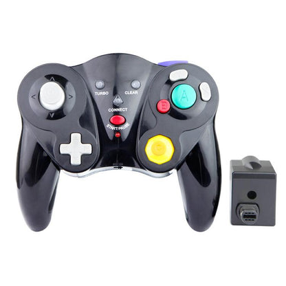 Wireless Game Controller for GC - 2.4Ghz Gamepad with Turbo & Vibration - Compatible with GC Console - Black V1263-JX-2811