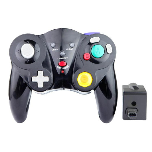 Wireless Game Controller for GC - 2.4Ghz Gamepad with Turbo & Vibration - Compatible with GC Console - Black V1263-JX-2811