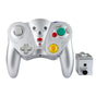 Wireless Game Controller for GC - 2.4Ghz Gamepad with Turbo & Vibration - Compatible with GC Console - Silver V1263-JX-2812