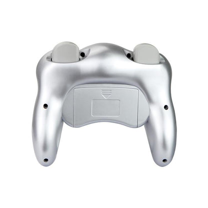 Wireless Game Controller for GC - 2.4Ghz Gamepad with Turbo & Vibration - Compatible with GC Console - Silver V1263-JX-2812