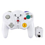 Wireless Game Controller for GC - 2.4Ghz Gamepad with Turbo & Vibration - Compatible with GC Console - White V1263-JX-2813