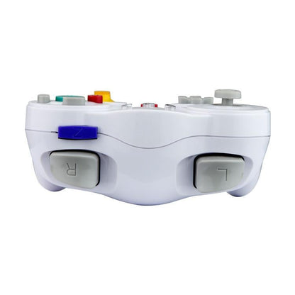 Wireless Game Controller for GC - 2.4Ghz Gamepad with Turbo & Vibration - Compatible with GC Console - White V1263-JX-2813