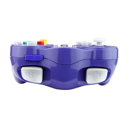 Wireless Game Controller for GC - 2.4Ghz Gamepad with Turbo & Vibration - Compatible with GC Console - Purple V1263-JX-2814