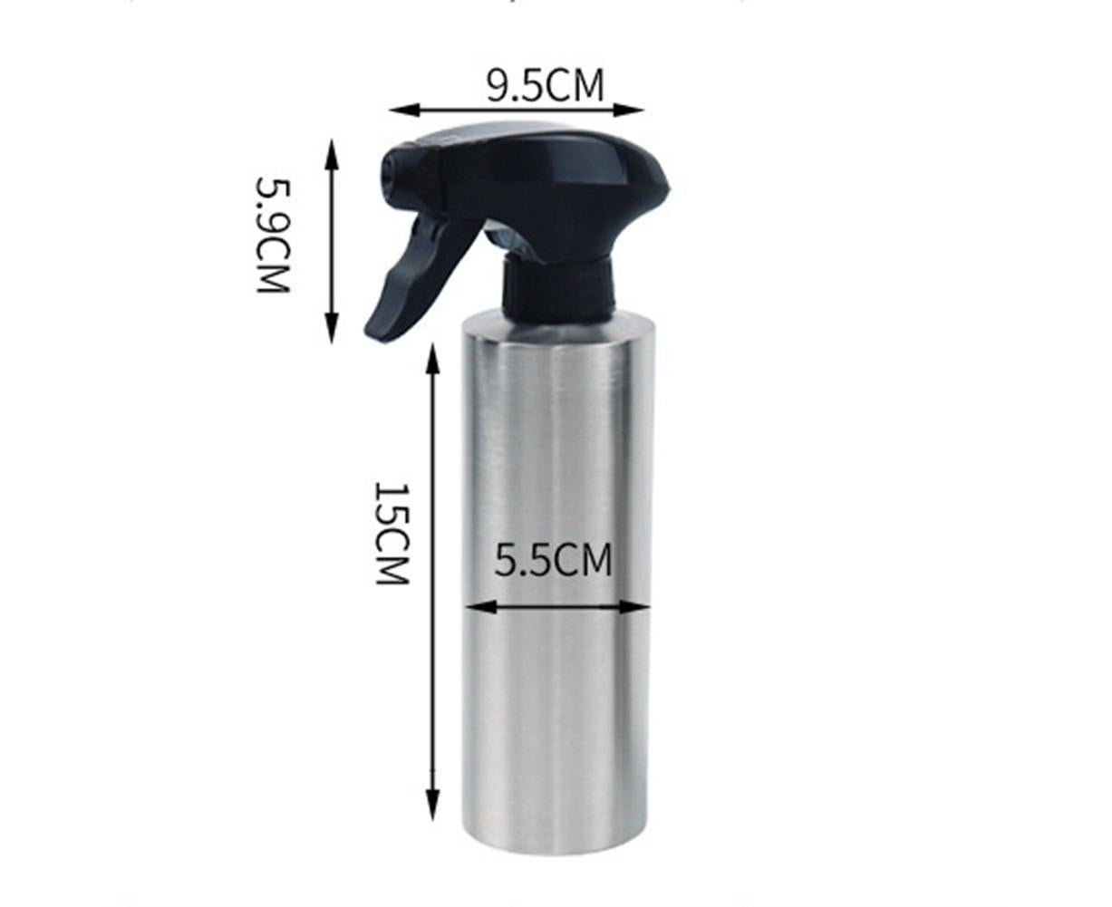 250/350ml Stainless Steel Oil Sprayer Dispenser Bottle Kitchen Cooking Tool-Silver 250ml V1263-JX-282