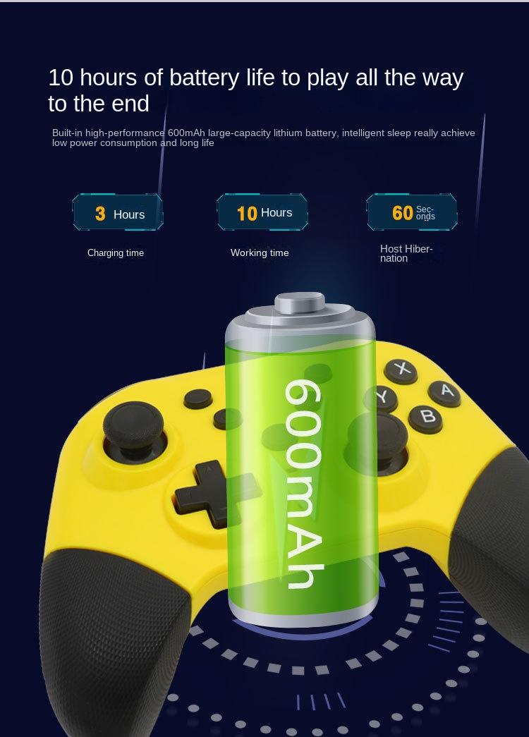 Wireless Game Controller for Switch,PC,Android & PS3 - Pro Gaming Gamepad with Bluetooth,Turbo & Vibration - V1263-JX-2820