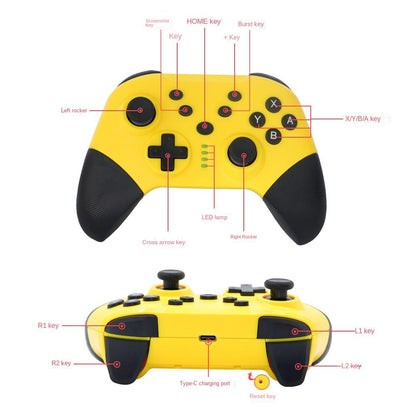 Wireless Game Controller for Switch,PC,Android & PS3 - Pro Gaming Gamepad with Bluetooth,Turbo & Vibration - V1263-JX-2821