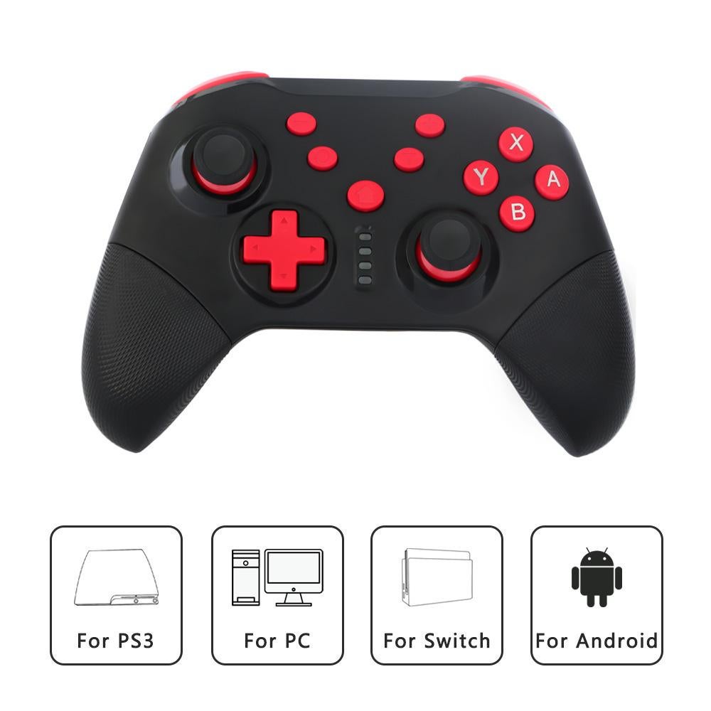 Wireless Game Controller for Switch,PC,Android & PS3 - Pro Gaming Gamepad with Bluetooth,Turbo & Vibration - V1263-JX-2821