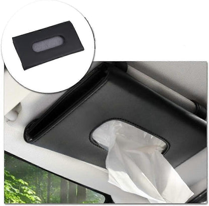 Car Visor Tissue Box Multifunctional Car Tissue Holder PU Leather Backseat Sun Visor Tissue Holder for Car V1263-JX-2829