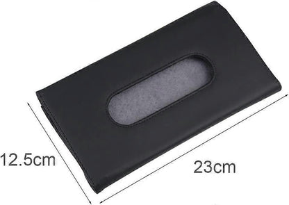 Car Visor Tissue Box Multifunctional Car Tissue Holder PU Leather Backseat Sun Visor Tissue Holder for Car V1263-JX-2829