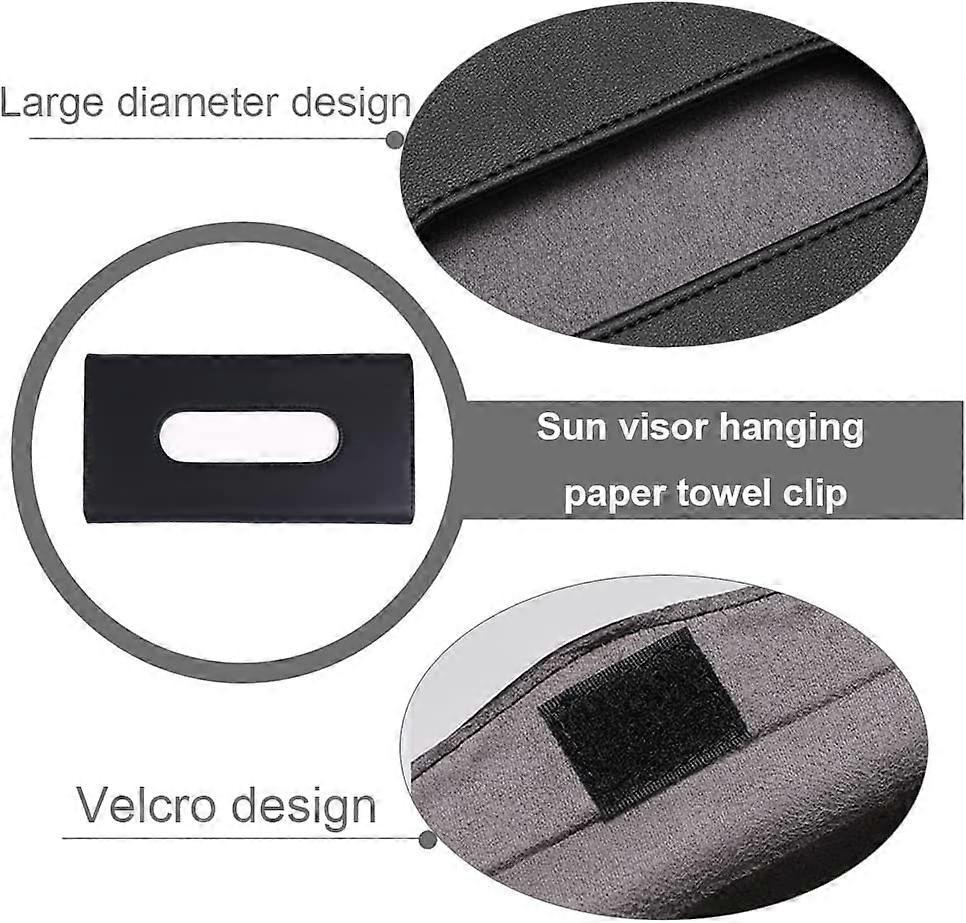 Car Visor Tissue Box Multifunctional Car Tissue Holder PU Leather Backseat Sun Visor Tissue Holder for Car V1263-JX-2829