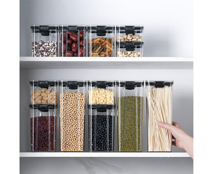 Clear Food Storage Box Container Moisture Proof Grain Bottle Jar Kitchen Supply-2 V1263-JX-283