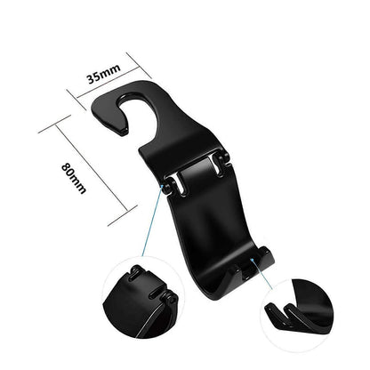 Car Accessories,Car Storage Hooks, Back Seat Auto Hooks Headrest Hanger, Universal Car Bag Handbag Organizer V1263-JX-2830