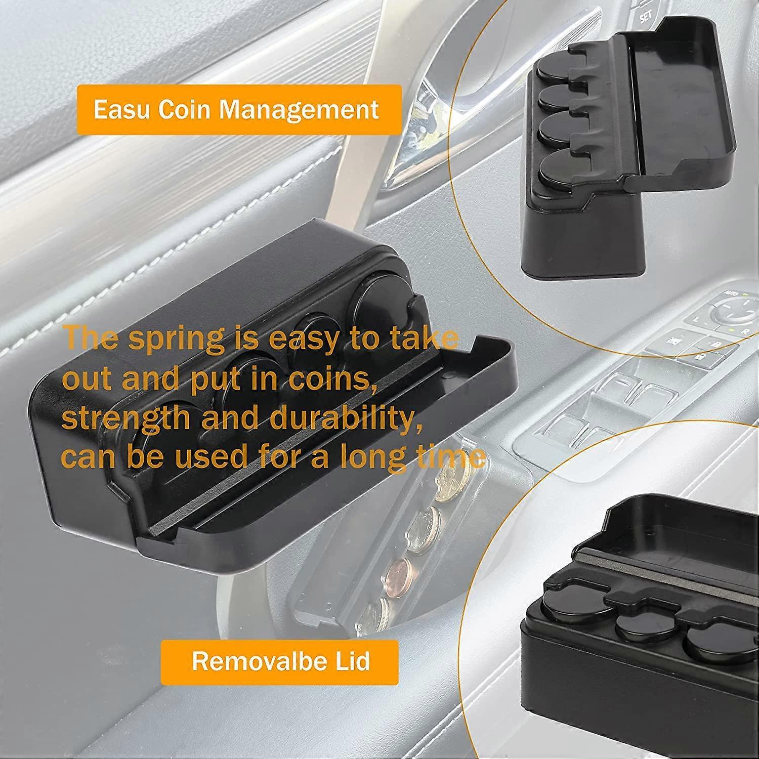 Universal Car Coin Change Organizer Compatible with Coins of Different Sizes, Car Interior Accessories V1263-JX-2833
