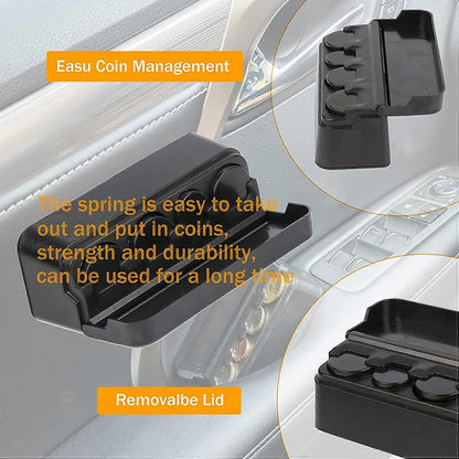 Universal Car Coin Change Organizer Compatible with Coins of Different Sizes, Car Interior Accessories V1263-JX-2833