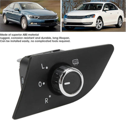 561959565C ABS Side Mirror Door Mirror Switch, Side Mirror Knob Adjust Control Knob Replacement Car Accessory V1263-JX-2837