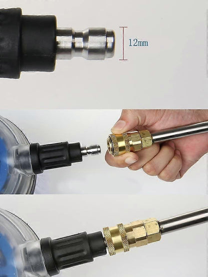 Rotating Wash Brush Pressure Washer Accessories Universal Quick Connector Cleaning Tool for Car Home Office V1263-JX-2838