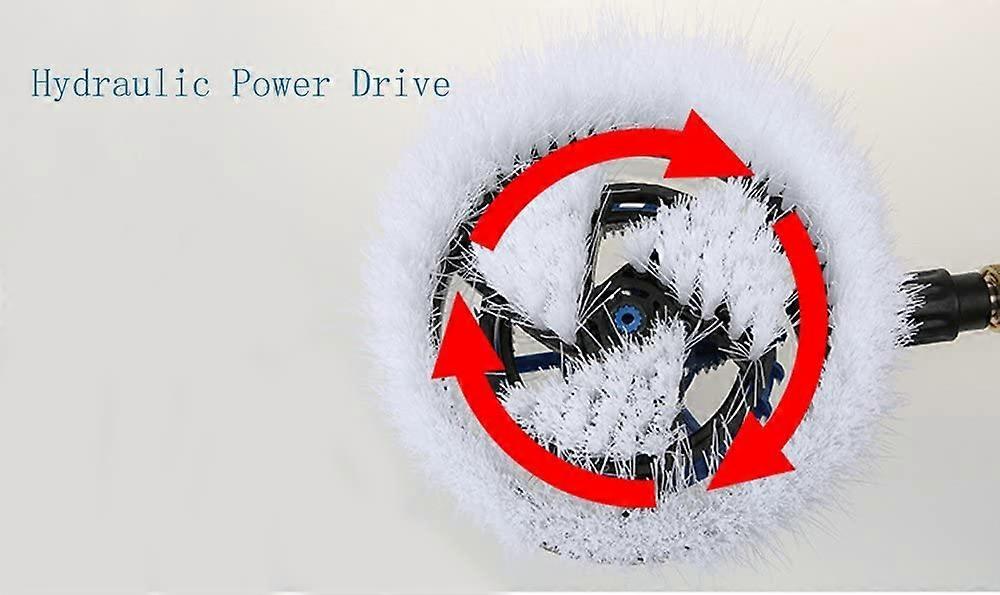 Rotating Wash Brush Pressure Washer Accessories Universal Quick Connector Cleaning Tool for Car Home Office V1263-JX-2838