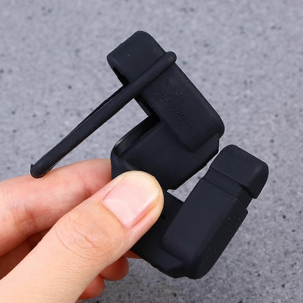 Vehicle chair Belt Buckle Silicone Case Clip Case security Belt Accessory (Black) V1263-JX-2846