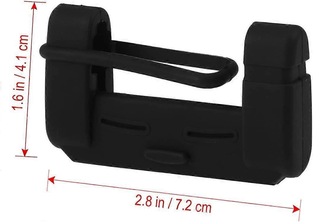 Vehicle chair Belt Buckle Silicone Case Clip Case security Belt Accessory (Black) V1263-JX-2846