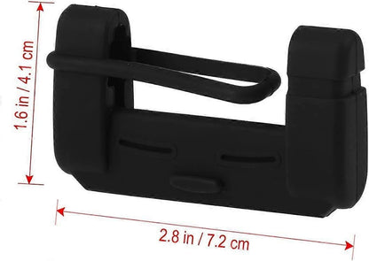 Vehicle chair Belt Buckle Silicone Case Clip Case security Belt Accessory (Black) V1263-JX-2846