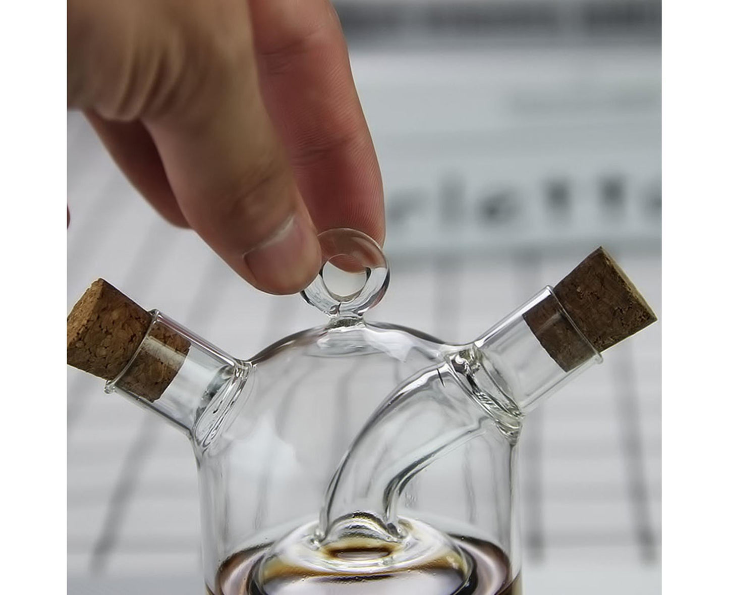 150ml Vinegar Dispenser Glass Bottle-Clear V1263-JX-285