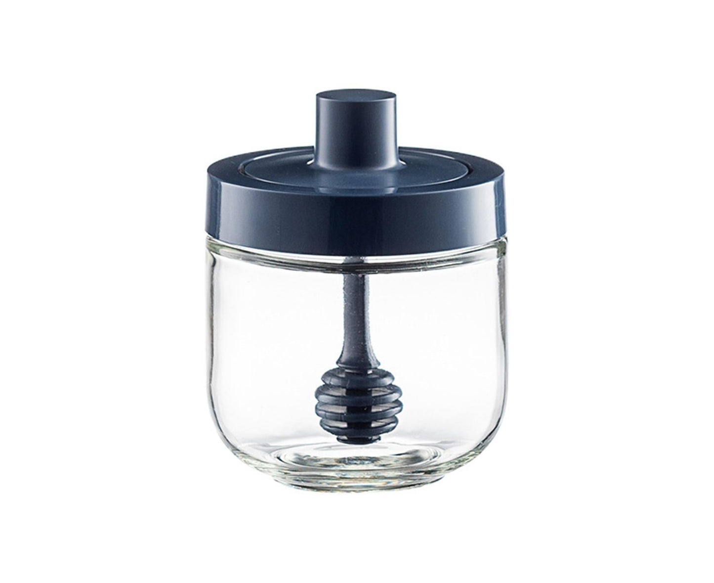 One-piece Design Seasoning Jar Smooth Edge Glass Multi-purpose Spice Bottle Cooking Gadget-Blue V1263-JX-286