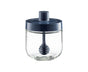 One-piece Design Seasoning Jar Smooth Edge Glass Multi-purpose Spice Bottle Cooking Gadget-Blue V1263-JX-286
