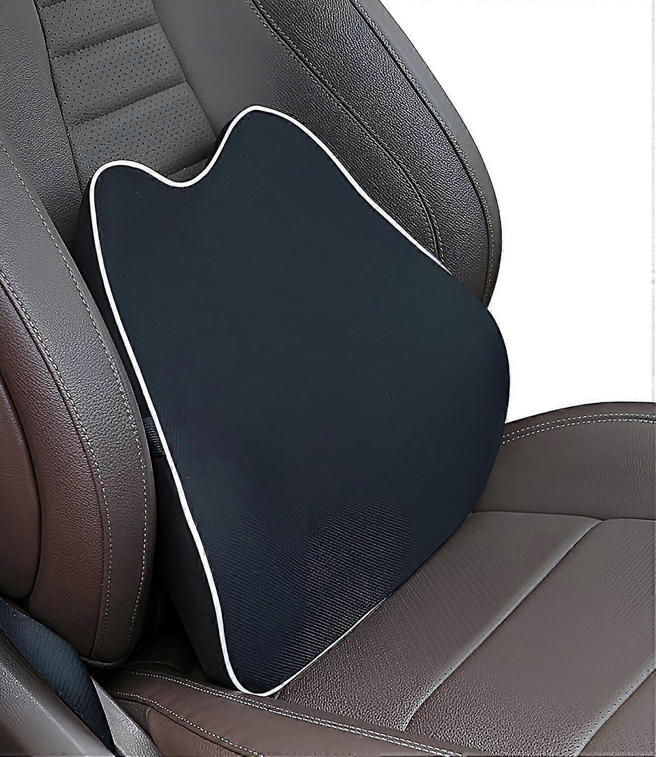 Comfort Lumbar Support Cushion Back Support Pillow Breathable Vehicle Seat Back Support Black V1263-JX-2860