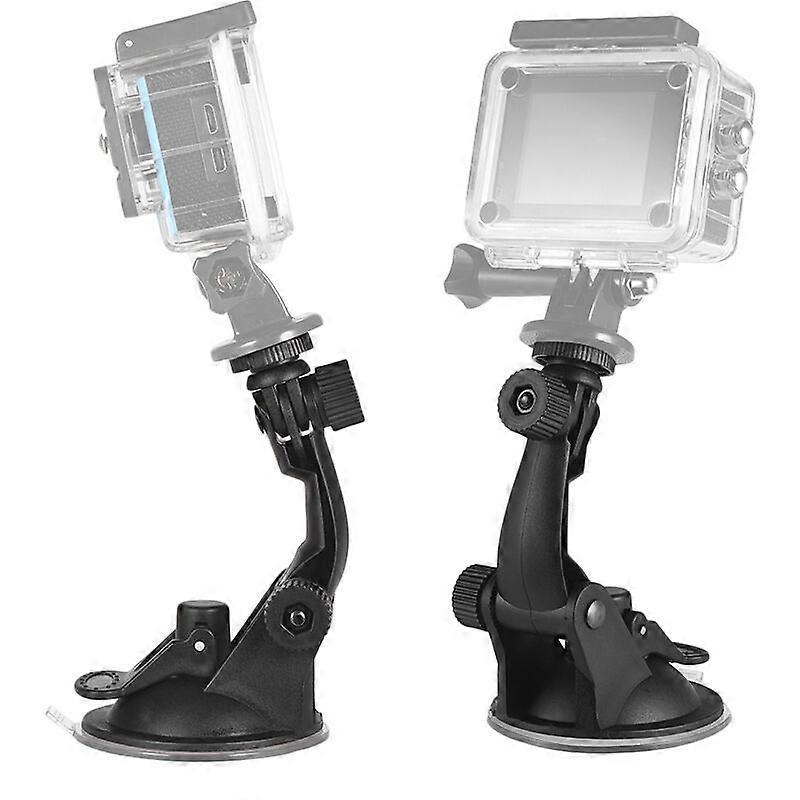Action Camera Accessories Car Suction Cup Mount + Tripod Adapter for GoPro hero 7/6/5/4 SJCAM/YI, Model: Black V1263-JX-2865