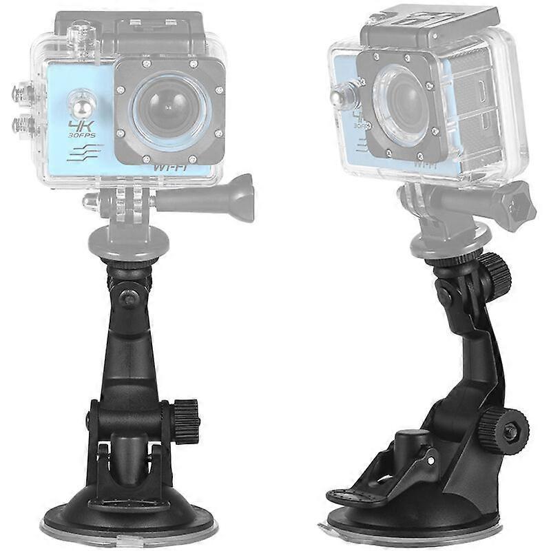 Action Camera Accessories Car Suction Cup Mount + Tripod Adapter for GoPro hero 7/6/5/4 SJCAM/YI, Model: Black V1263-JX-2865