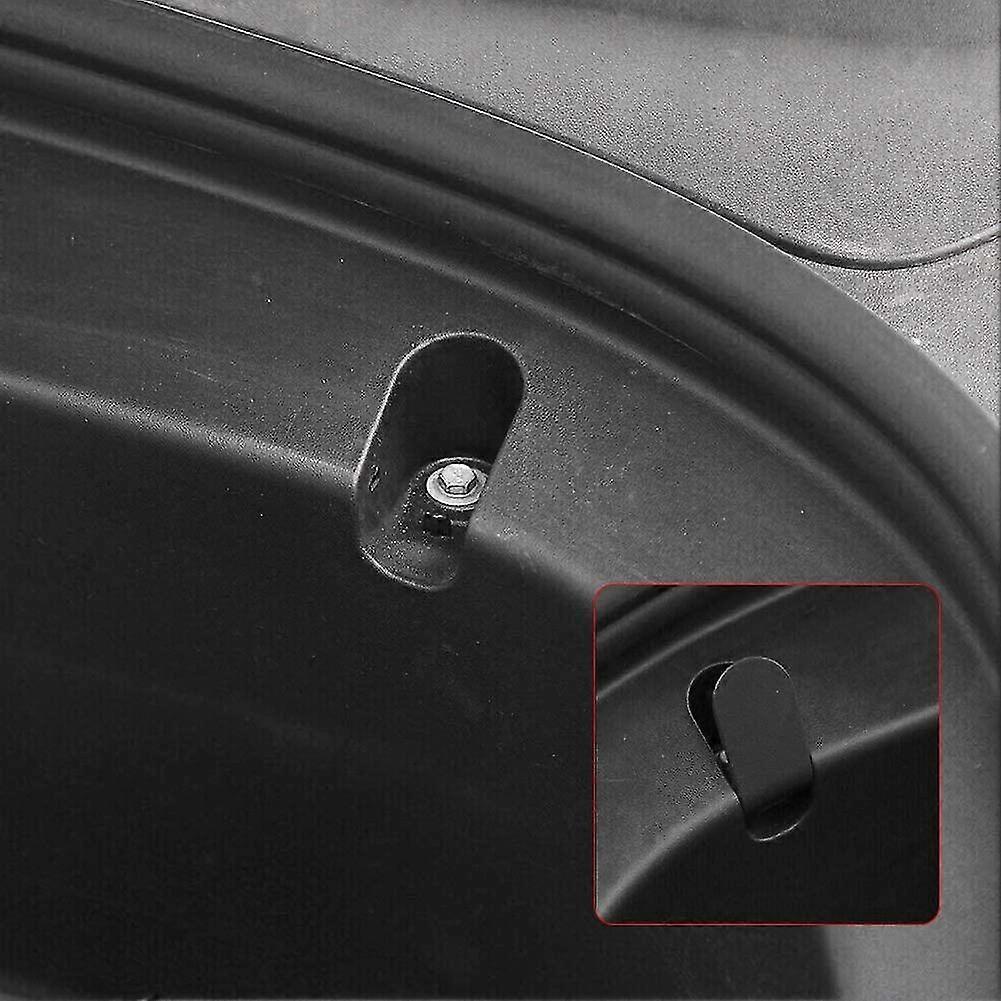 2 Pack Front Trunk Hook For Tesla Model 3 Black Wear-resistant Abs Car V1263-JX-2867