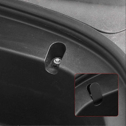 2 Pack Front Trunk Hook For Tesla Model 3 Black Wear-resistant Abs Car V1263-JX-2867