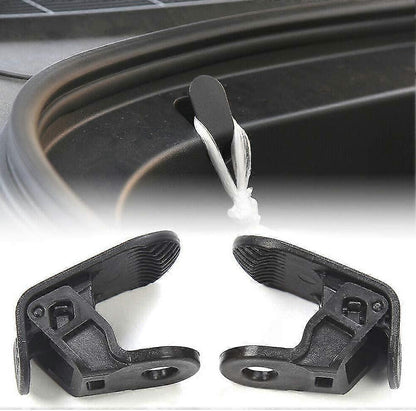 2 Pack Front Trunk Hook For Tesla Model 3 Black Wear-resistant Abs Car V1263-JX-2867