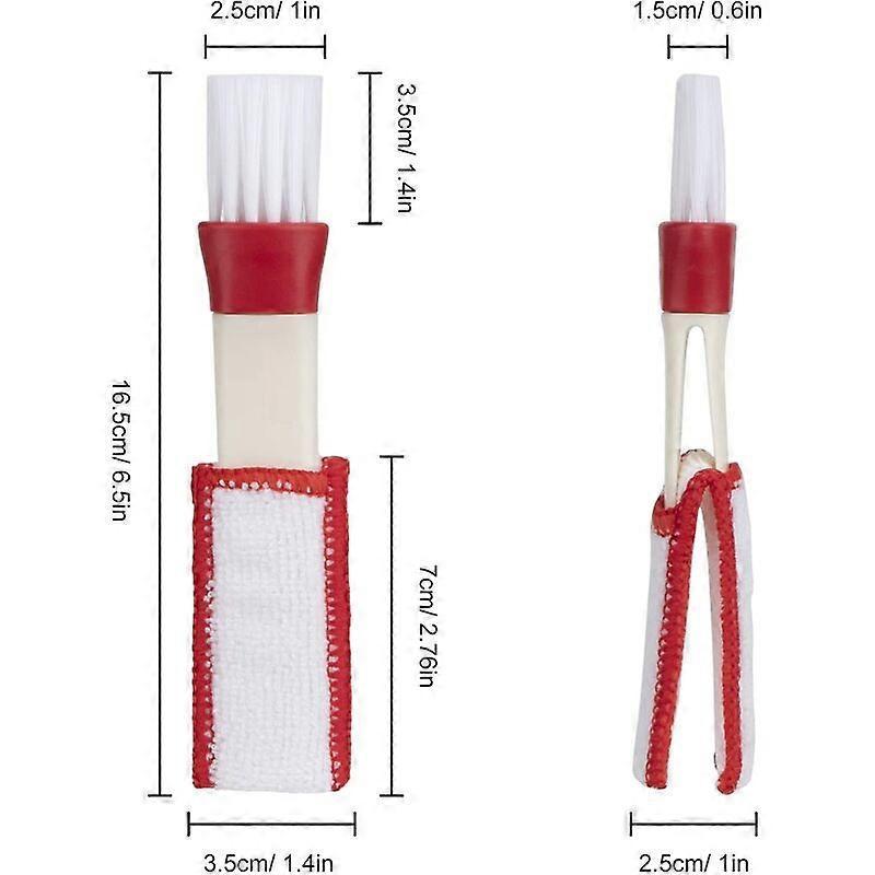 Car Vent Cleaning Brush Microfiber Cleaners for Window Louver Air Conditioner Roller Shutters 2 Pieces V1263-JX-2868